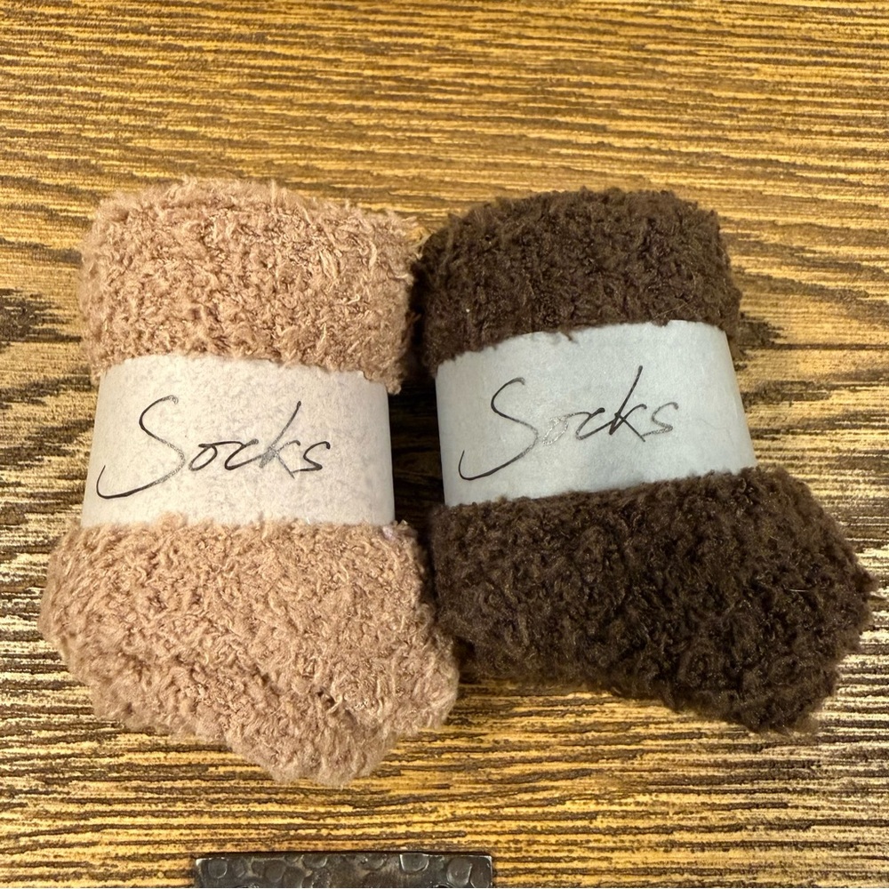 U8 - Cozy Brown and Tan Socks